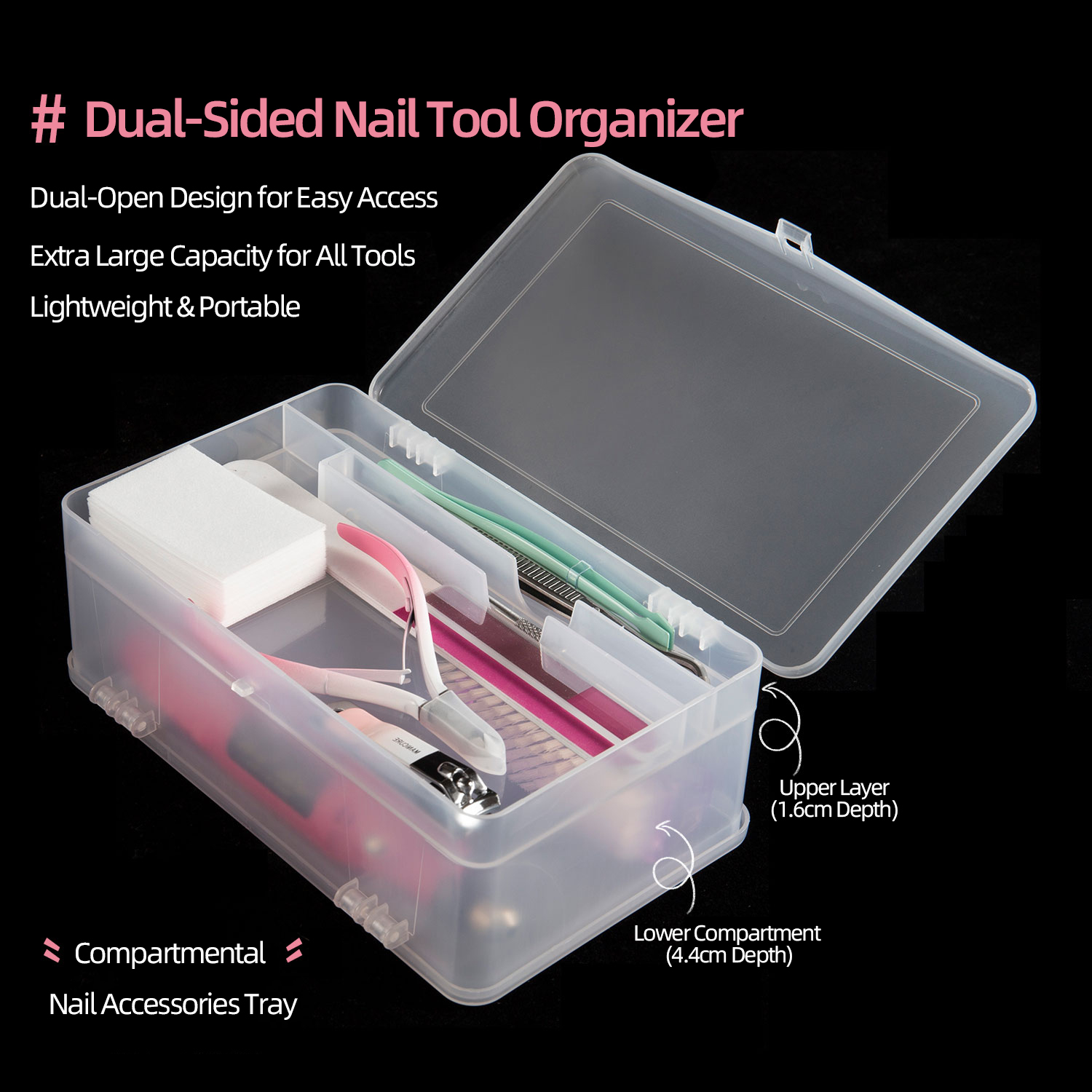 File Cabinet - Dual-Open 2-Tier Super Capacity Pp Storage