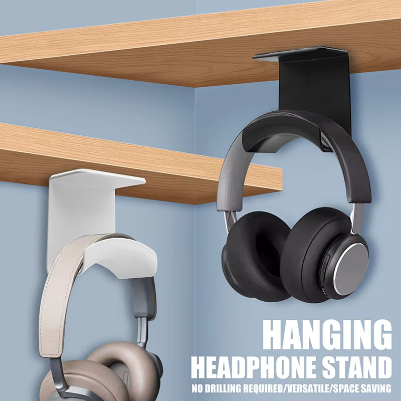 Standing Desk - Universal Headphone Stand Adhesive Plastic Wall