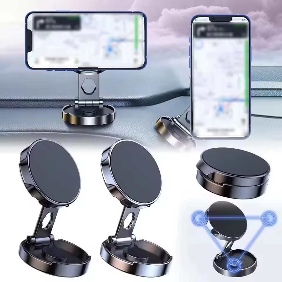 Mobile Pedestal Cabinet - Strong Magnetic Mobile Phone Stand 720°