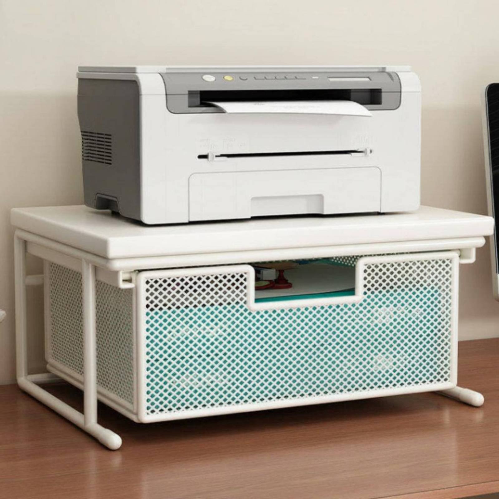 Printer Stand - Printer Stand with Drawer Space Saving