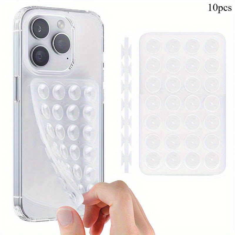 Standing Desk - 10Pcs Double-Sided Silicone Suction Phone Holder