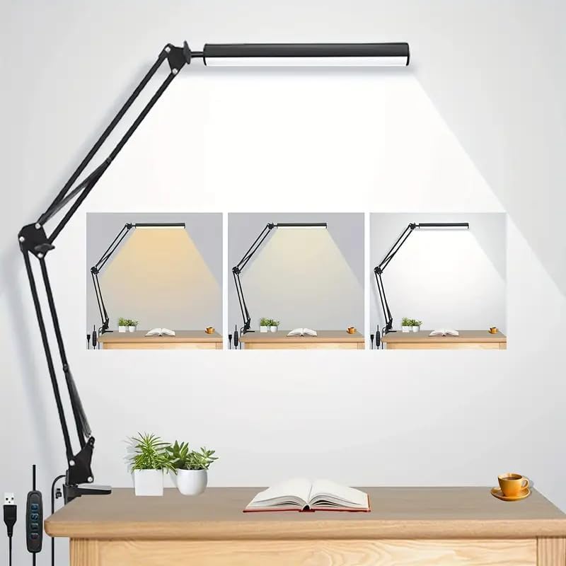 Desk Lamp - LED Desk Lamp For Home,Reading,Study,Adjustable Eye-Caring