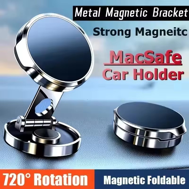 Mobile Pedestal Cabinet - Round Folding Magnetic Car Holder 360