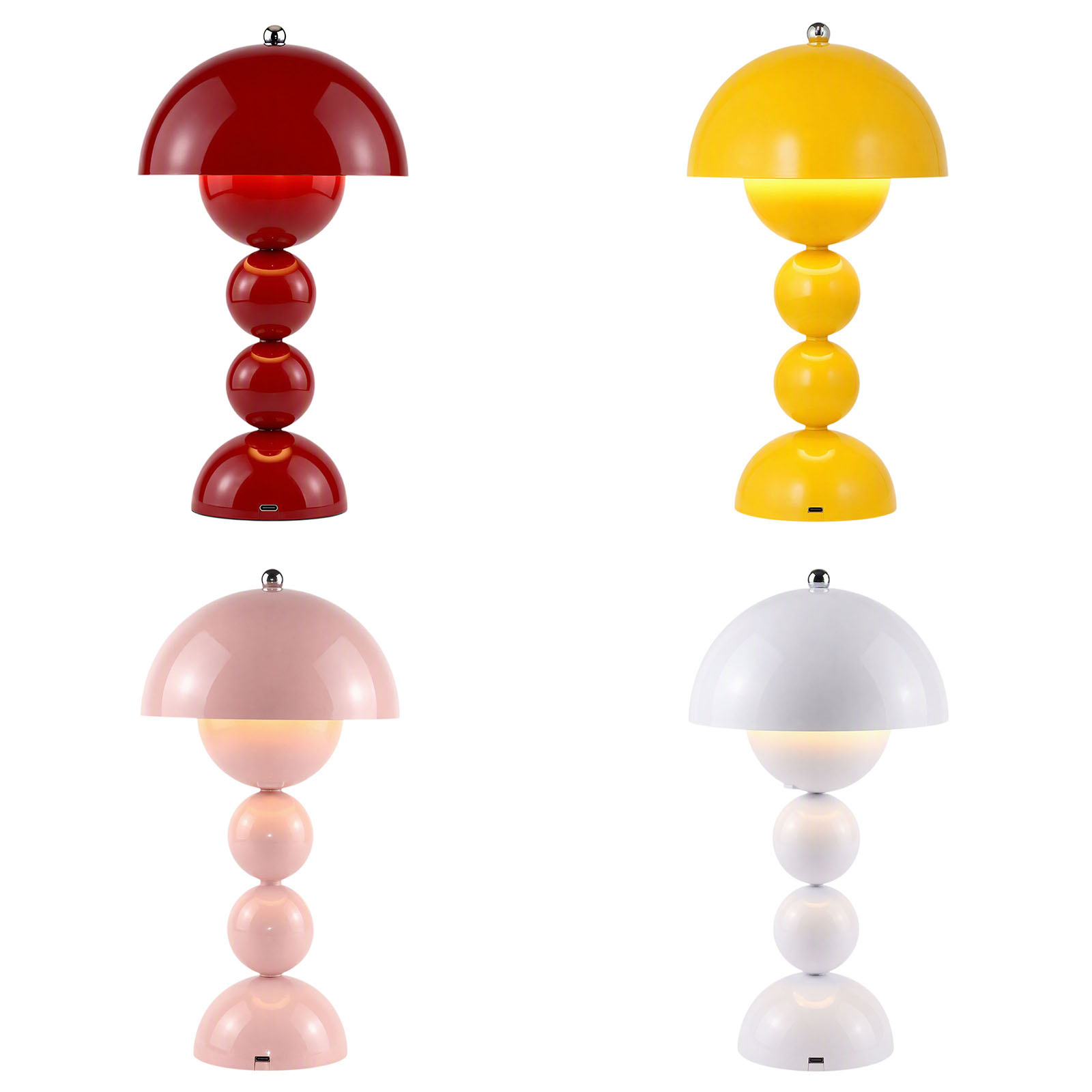Desk Lamp - Vintage Mushroom Table Lamp USB LED