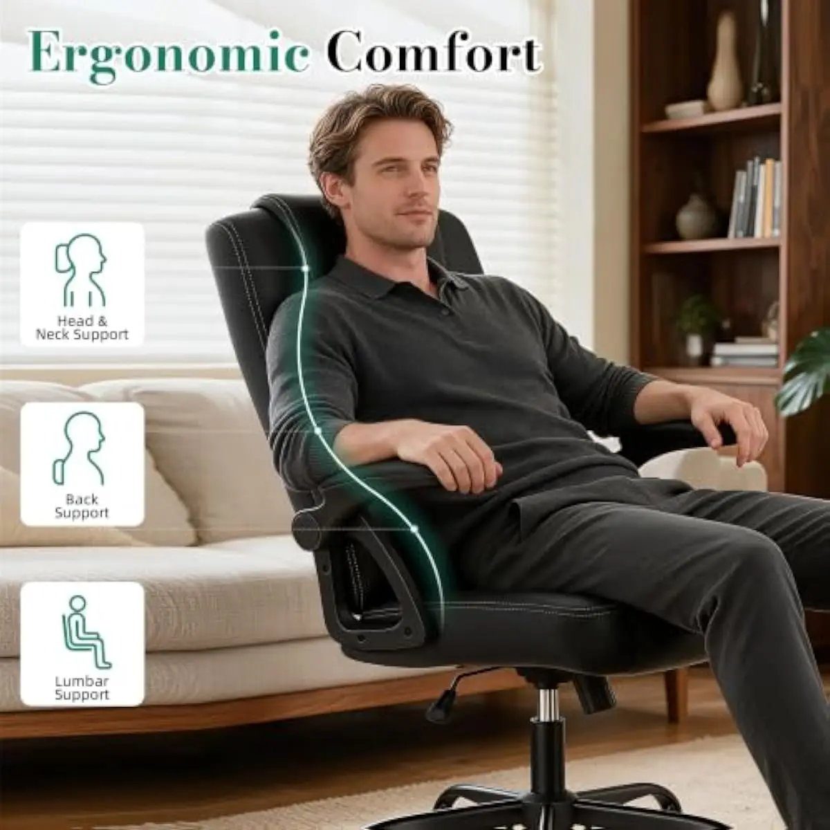 Ergonomic executive office cha - Office Chair recension och pris