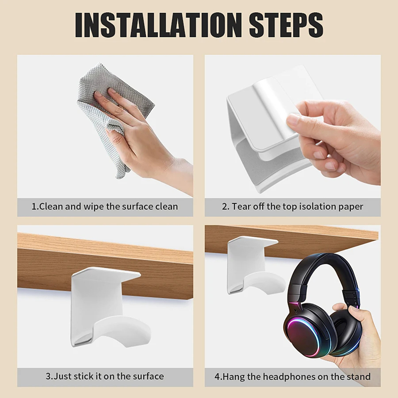 Universal Headphone Stand Adhe - Standing Desk recension och pris