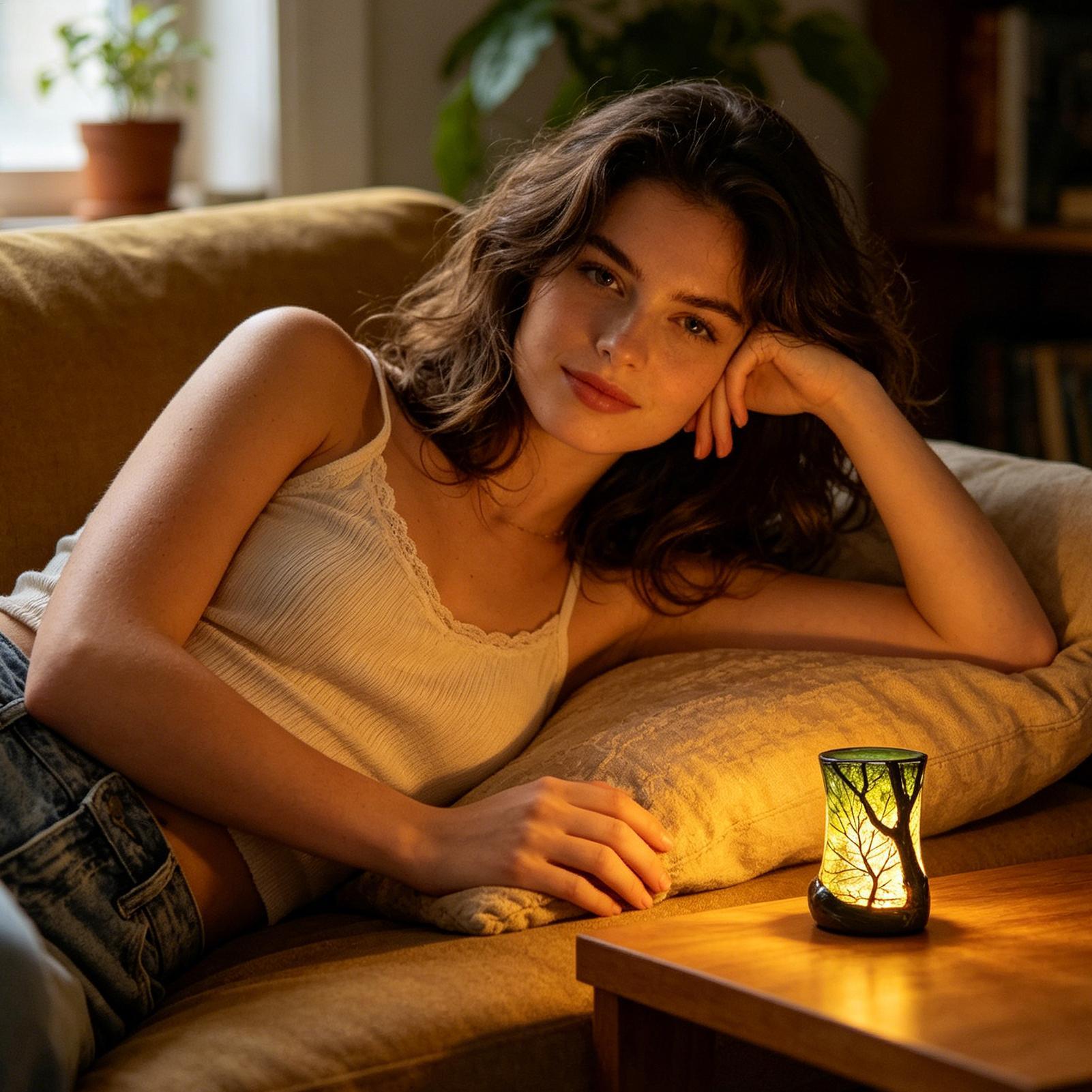 Bedside Table Lamp Forest Nigh - Desk Lamp recension och pris