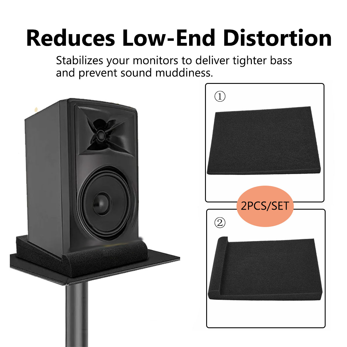 Studio Monitor Isolation Pads  - Monitor Stand recension och pris