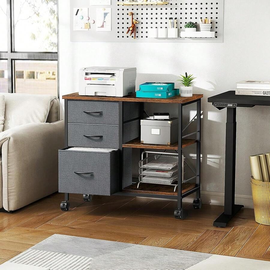 Sweetcrispy 3-Tier Mobile File - Printer Stand recension och pris