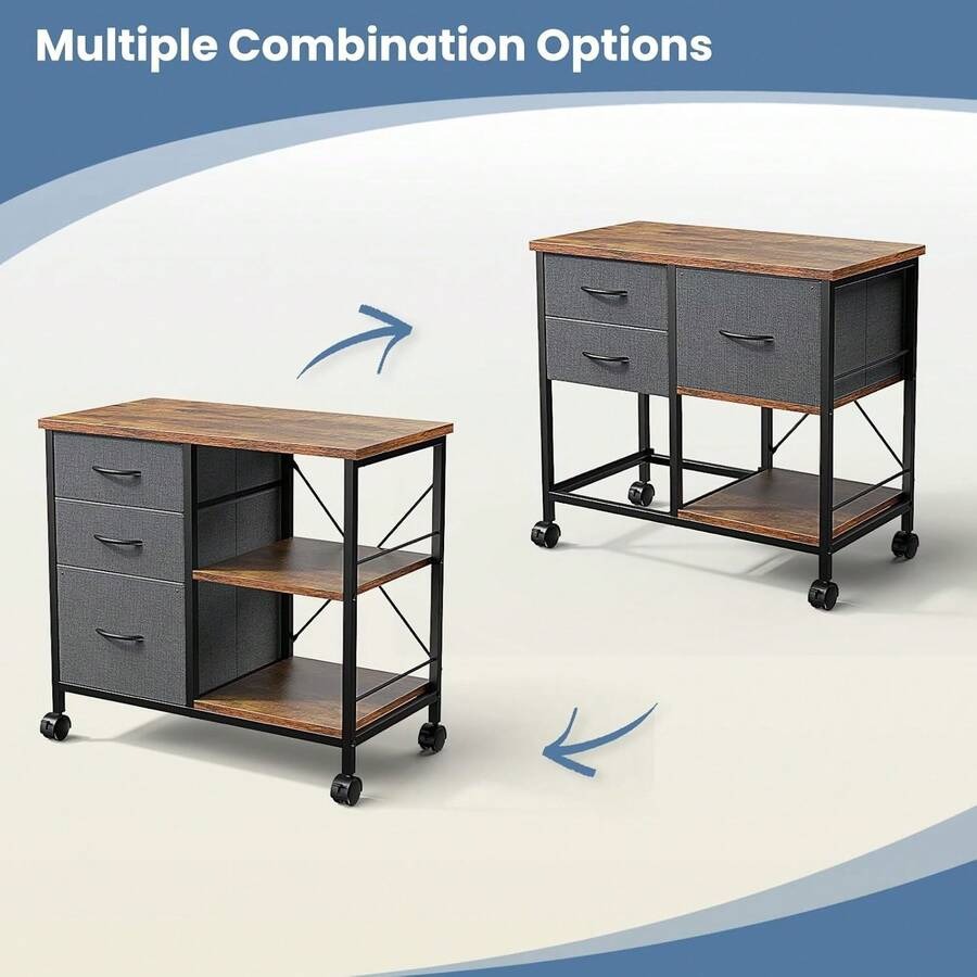 Sweetcrispy 3-Tier Mobile File - Printer Stand recension och pris