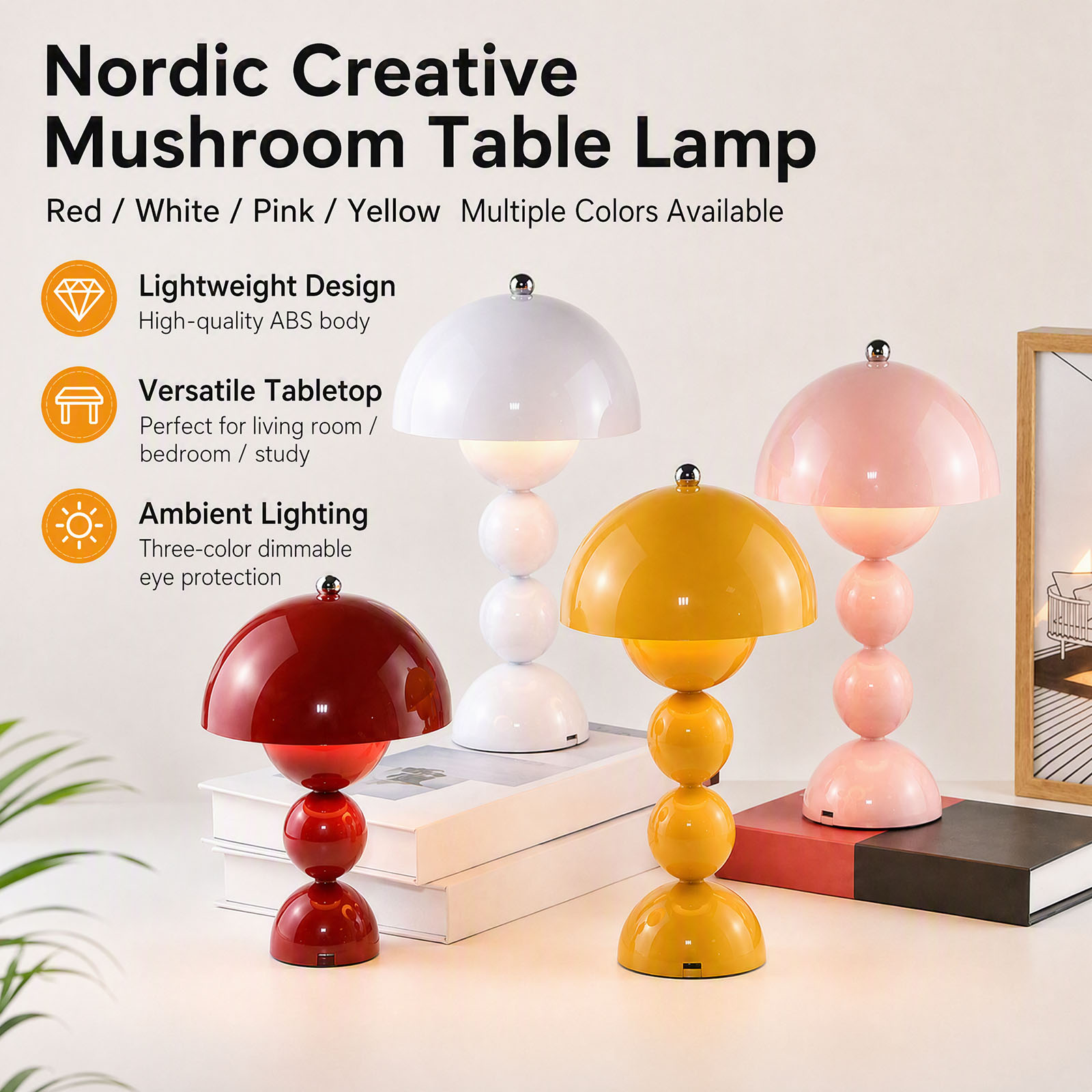 Mushroom Flower Bud Table Lamp - Desk Lamp recension och pris