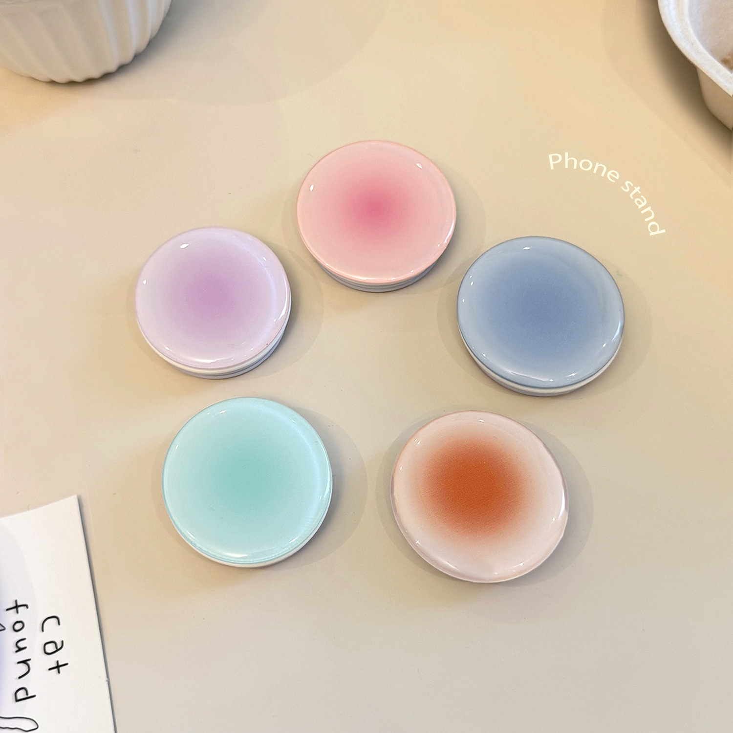 Ins Style Gradient Phone Grip  - Mobile Pedestal Cabinet recension och pris