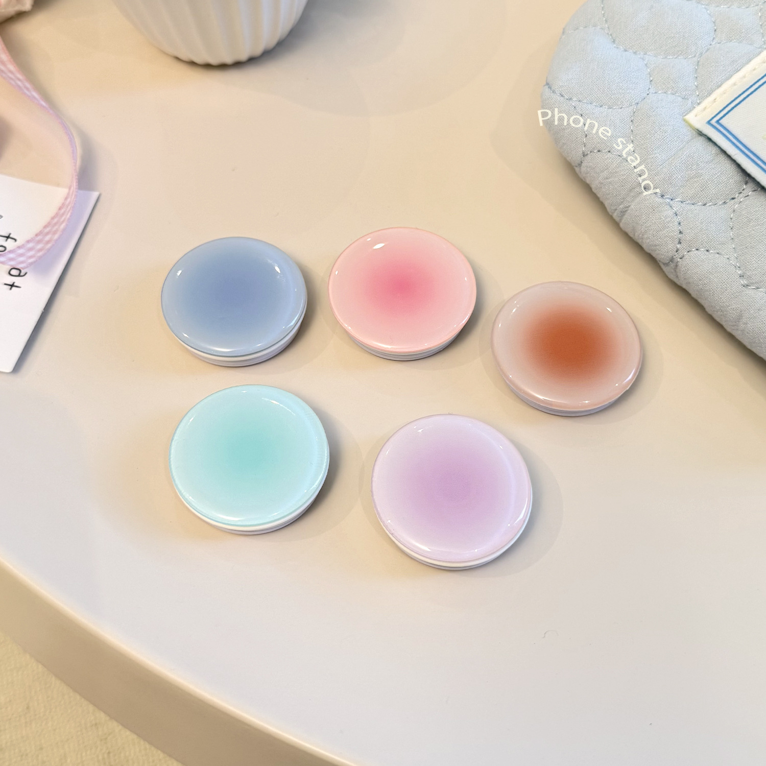 Ins Style Gradient Phone Grip  - Mobile Pedestal Cabinet recension och pris