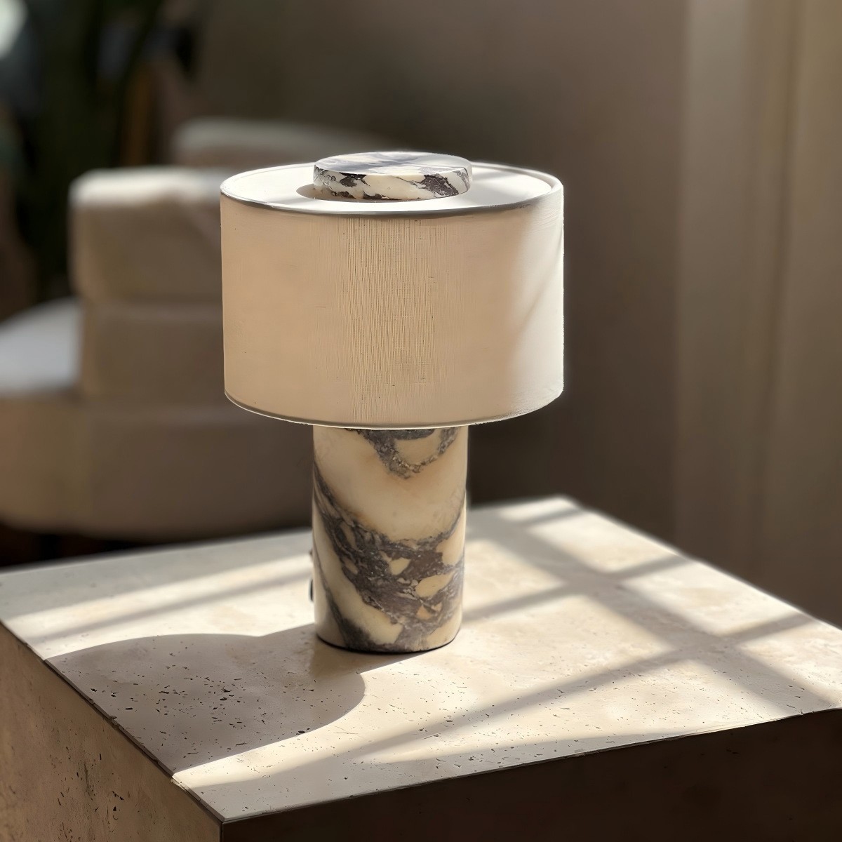 Marble bedside lamp touch char - Desk Lamp recension och pris