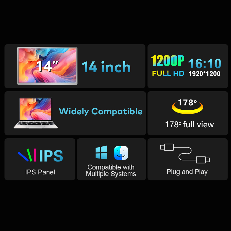 Dual Screen Display Portable L - Monitor Stand recension och pris