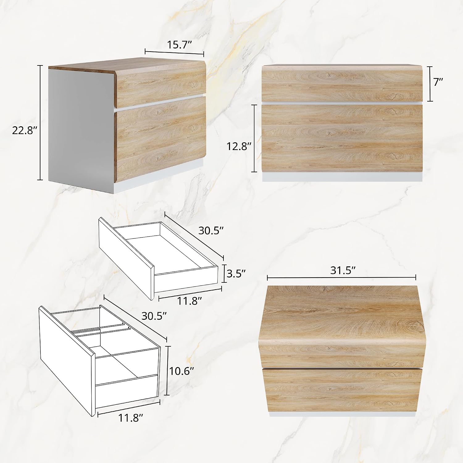 2 Drawer Lateral File Cabinet  - Printer Stand recension och pris