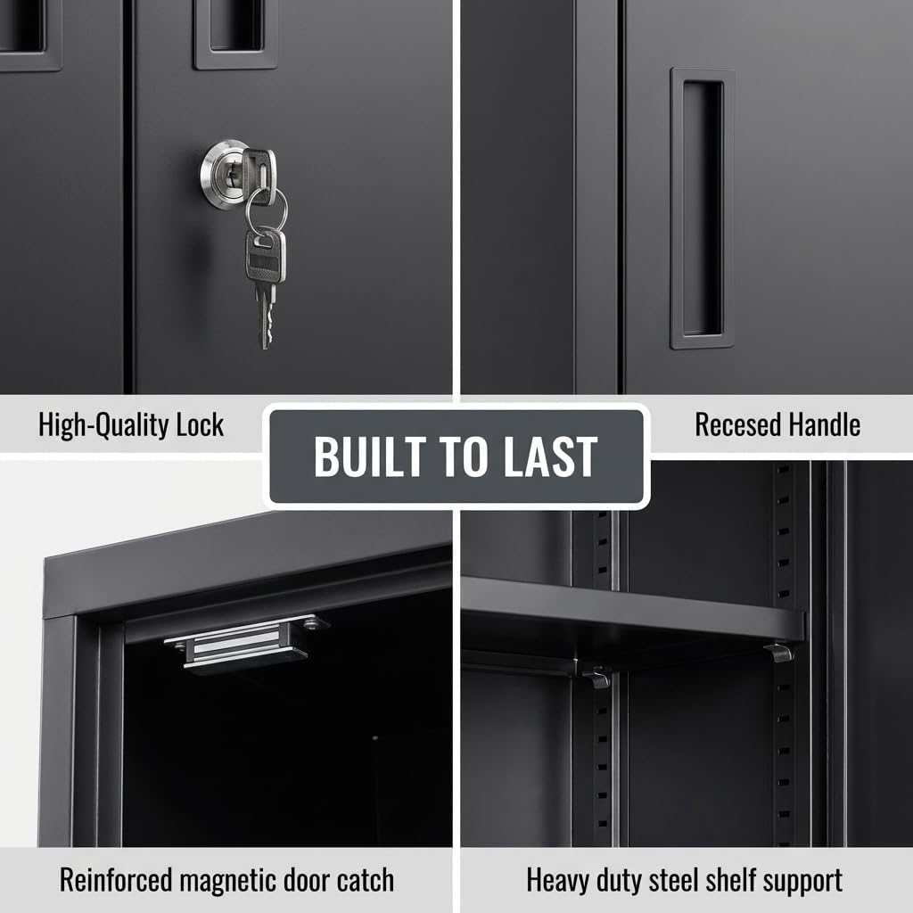Tall Metal Storage Cabinet Wit - File Cabinet recension och pris