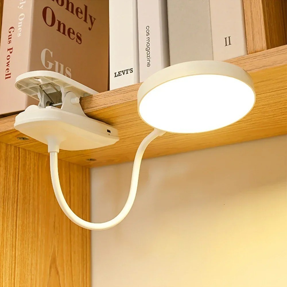 Portable USB Rechargeable Clip - Desk Lamp recension och pris