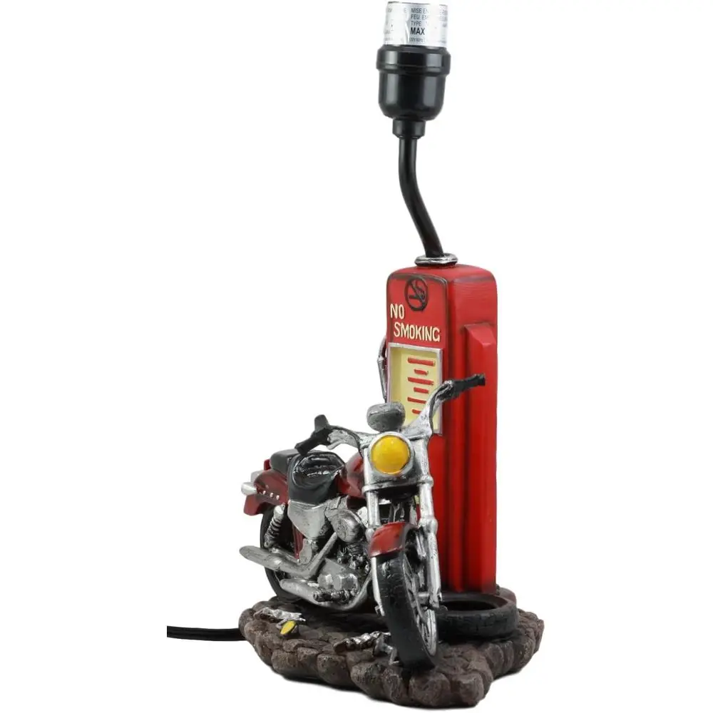 Vintage Retro Red Motorcycle G - Desk Lamp recension och pris