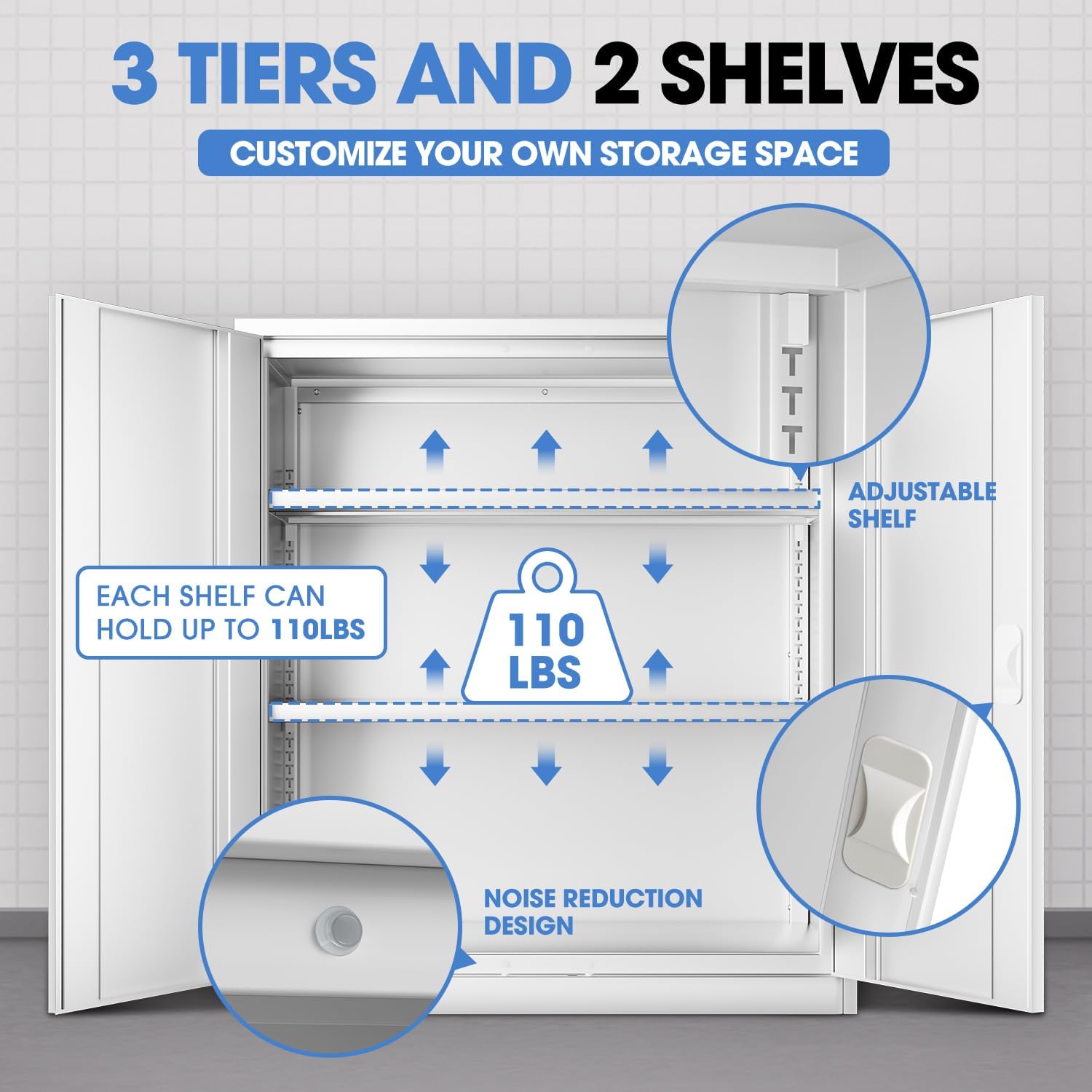 #￥forModern Heavy Duty White M - File Cabinet recension och pris