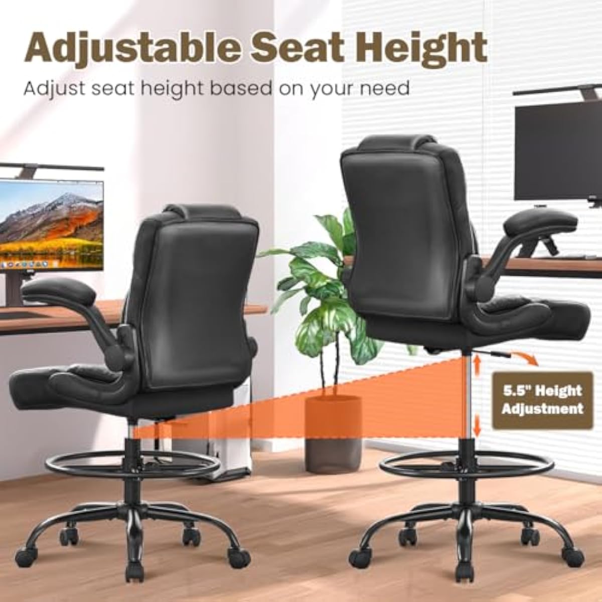 Ergonomic Tall Stool for Stand - Standing Desk recension och pris