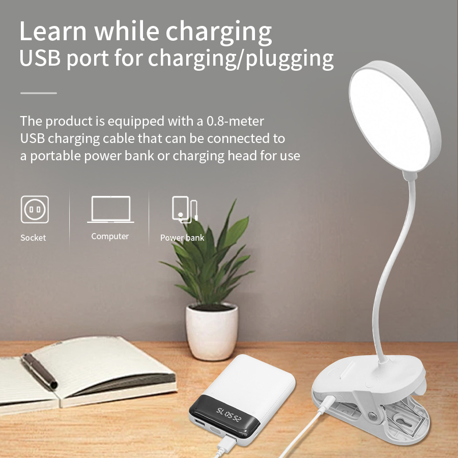 LED Clip Desk Lamp 360° Flexib - Desk Lamp recension och pris