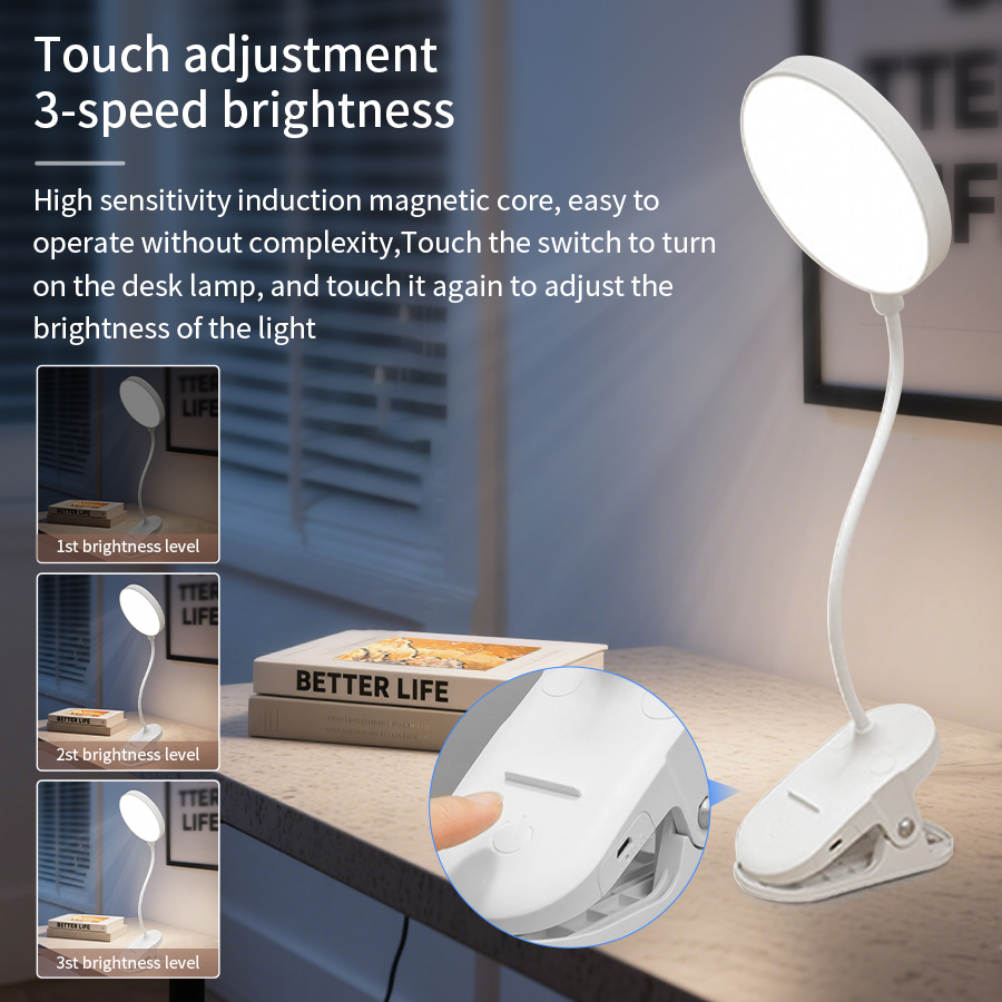LED Clip Desk Lamp 360° Flexib - Desk Lamp recension och pris