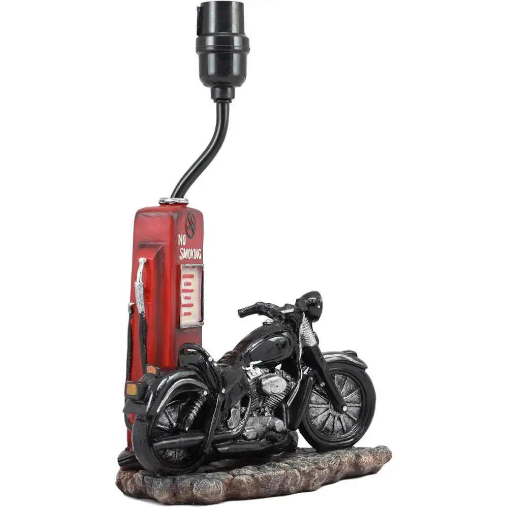 Vintage Retro Black Motorcycle - Desk Lamp recension och pris