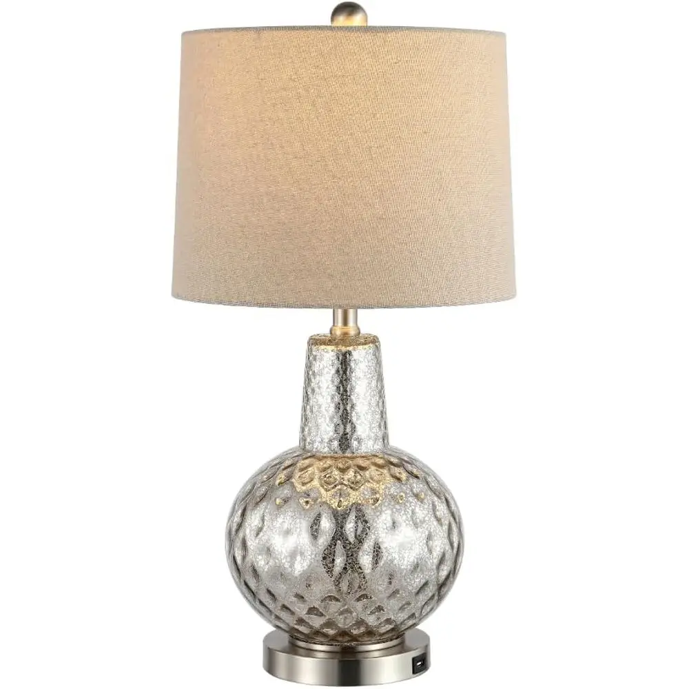 24-inch Silver/Ivory Shade LED - Desk Lamp recension och pris